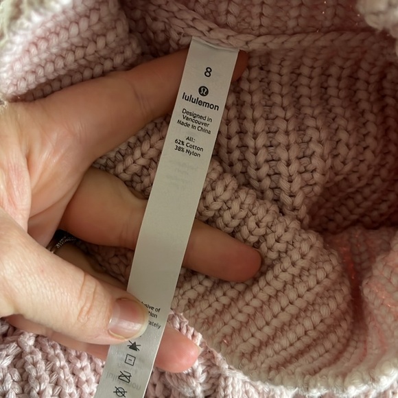Lululemon Bring The Cozy Turtleneck Sweater in Misty Pink - Picture 8 of 10